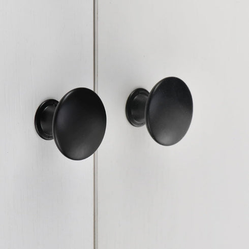 LUOOHL 12Pcs Furniture Decorative Handle Modern Stainless Steel Dressers Knob Round Bedside Cabinet Pull Round Drawer