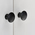 LUOOHL 12Pcs Furniture Decorative Handle Modern Stainless Steel Dressers Knob Round Bedside Cabinet Pull Round Drawer