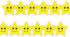 Hygloss Products Happy Yellow Stars Die-Cut Bulletin Board Border - Classroom Decoration, 3 x 36 Inch, 12 Pack