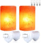 pursalt Himalayan Salt Lamp Plug in Night Light 2 Pack, 360 Degree