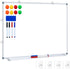 H-Qprobd White Board Dry Erase, 18"x24" Wall Mounted Magnetic Whiteboard with Aluminium Frame for Home Office