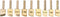 HEEPDD 9Pcs Leather Soldering Tips, Electric Soldering Iron Head Set, Brass Tips from 1mm to 9mm