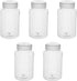 Othmro 5Pcs 200ml Plastic Lab Cylindrical Chemical Reagent Bottle for Liquid Storage