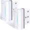 2Pack Door Reinforcement Lock Withstands 800lbs of Force - White Extra Proof
