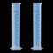 2-Pack 1000ml Plastic Graduated Cylinder Set - Clear Science Measuring Cylinder with 2-Sided Marking for Home and School