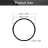 Othmro 50Pcs Nitrile Rubber O-Rings, 0.03in Wire Dia, 0.62in OD for Air Sealing, Black