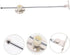 OSALADI Cabinet Support Furniture Rod Round Plate Design for Easy Movable Bedside Connector for Cabinet Doors Elegant