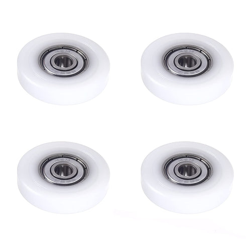 MroMax Roller Idler Bearing Pulley, 6 x 33 x 7mm Sliding Conveyor Nylon Wheel with 626ZZ Bearing, 4Pcs