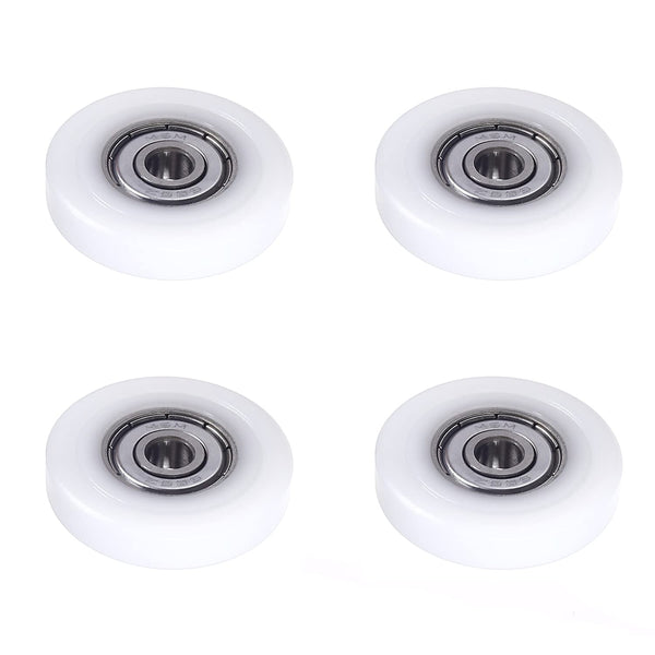 MroMax Roller Idler Bearing Pulley, 6 x 33 x 7mm Sliding Conveyor Nylon Wheel with 626ZZ Bearing, 4Pcs