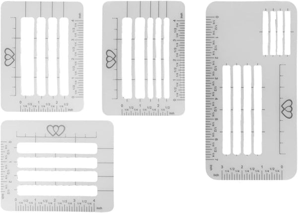 Ciieeo Letter Envelope Addressing Stencil: 4pcs Template Ruler Guide for Envelopes, Straight Guide for Brush Pens,