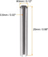 uxcell M3 x 25mm Slotted Spring Pin - 20Pcs 304 Stainless Steel Split Roll Dowel Pins, Plain Finish