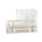 ULAB Scientific White Tube Rack Set with 60pcs Plastic Macaroon Party Tubes, Nature Color