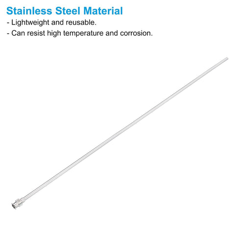 PATIKIL 10Ga x 12 Inch Stainless Steel Dispensing Needle Tips, 10Pcs Metal Glue Needle Tube Blunt Tips for Thick Glue