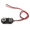 Black Red 9V Battery Clip Connector with Tinned Wire Leads, 150mm Outlets and Accessories