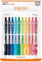 Zebra Gel Ballpoint Pen Sarasa Clip, 0.5mm, 10 Colors Set N JJ15-10C-N