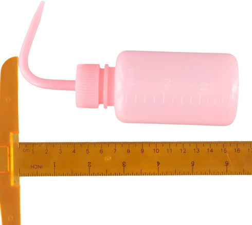 2Pcs 150ml Tattoo Bottle, 5oz Plastic Wash Bottles, Lab Squeeze Bottle for Watering Irrigation (Pink)