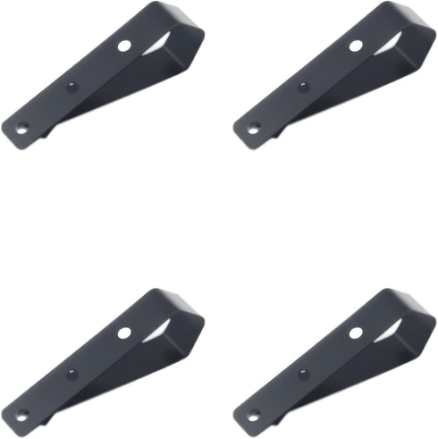 LBTODH 4 PCS Garage Door Remote Visor Clip Stainless Steel Remote Control Clip Replacement (Black)