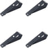 LBTODH 4 PCS Garage Door Remote Visor Clip Stainless Steel Remote Control Clip Replacement (Black)