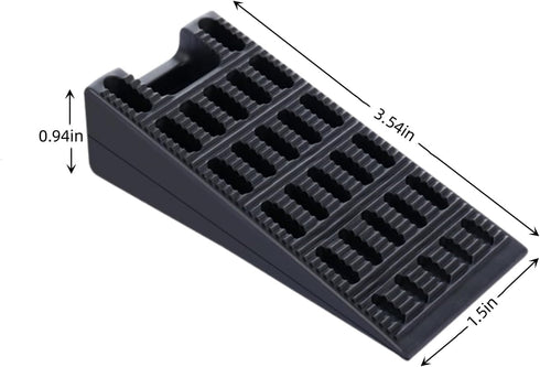 Door Stopper 4 Pack, Flexible Rubber Wedge Holder for DIY Furniture Levelers in Home, Office, School, and Factory