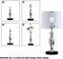 HanWenHone Holder9Inch -2 SetDetachable 2 Lamp Shade Harp Lamp Harp Kit Shade Holder for Table & Floor Lamps DIY