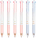 Cherry Multicolor Ballpoint Pens Set, 0.7 mm Ball Point Pen with 4 Color Ink (Black, Blue, Red, Green) (6 pcs)