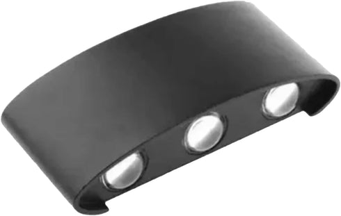 HISEEINLABEL 6 6W Modern LED Waterproof Exterior Wall Lamp, Outdoor Wall Light LED Wall Lights LEDs Wall Sconce Up Down