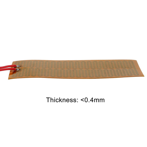 15pcs 45mmx100mm Film Heater Plate Adhesive Pad, PI Heating Elements Film 24V 30W Strip Heater