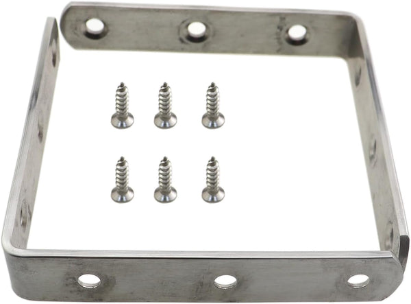 ZQIY 4PCS L Bracket Right Angle Brackets 100x100mm Stainless Steel Heavy Duty Corner