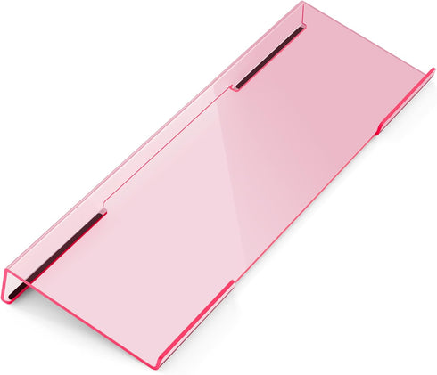 Ergonomic Computer Keyboard Stand for Desktop (Clear Pink), Keyboard Tilted Elevated Rack