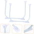 2pcs NUOBESTY Folding Hairpin Legs Metal Table Legs for Sofa Bedside Cabinet Easy to Install