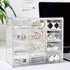 Mini Desktop Drawer Box, 12 Compartments Plastic Organizer for Office, School, Jewelry, Hair Clips, Small Parts Storage