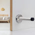 Door Stopper 6 Inch Extra Long Stainless Steel Wall Protector with Sound Dampening Rubber Bumper Tip