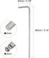 4pcs Ball End Hex Key Wrench 2mm L-Shape Long Arm Hexagon Metric Wrenches Chrome Vanadium Steel Repairing Tool for Home Repair