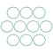 uxcell Fluorine Rubber O-Rings, FKM Seal Gasket for Machinery Plumbing, 30mm OD, 28mm ID, 1mm Width, Green, Pack of 10