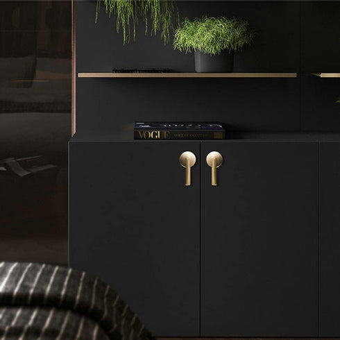 brandname 2 Pack Wwxuanke Round Knobs, Zinc Alloy Golden Round Knobs, Drawer Knobs, Wardrobe, Tv Cabinet, Coffee Table