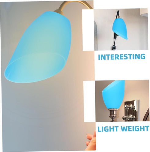 Bulb Horseshoe Lamp Shade Plastic Replacement for Oblique Design Easy Installation Warm Lighting for Decor Versatile