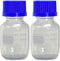 Karter Scientific 50ml Glass Round Media Storage Bottles with GL32 Screw Cap, Borosilicate, (Pack of 2) by Karter Scientific