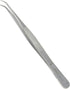 Lab Tweezers High Precision Forceps - 6" Fine Strong Curved Point Stainless Steel Tweezers
