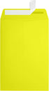 LUXPaper 6 x 9 Open End Envelopes, Peel & Press, Citrus Yellow, 50 Qty