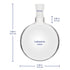 Glass Round Bottom Flask, Borosilicate Heavy Wall Short Neck, 1000 ml with 24/40 Standard Taper Joint