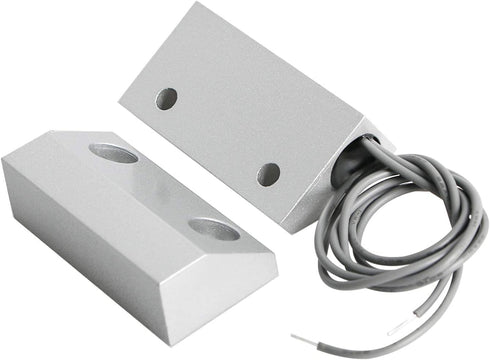 Aoje-Link MC-56 NC Wired Magnetic Switch Door Window Reed Switch Micro Alarm Security Silver Gray 2pcs