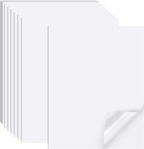 Printable Sticker Paper for Inkjet Printer, 40 Sheets, 8.5"x11” Matte Sticker Printer Paper Full Sheet Labels