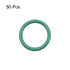 uxcell Fluorine Rubber O-Rings, 13mm OD 10mm ID 1.5mm Width FKM Seal Gasket for Machinery Plumbing, Green, Pack of 50