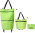 Generic 2023 New 2 in 1 Foldable Shopping Bag, Lightweight Collapsible Shopping Cart,