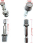 RDTGHY 2 M10 M14 Pcs Hex Socket Adapter Silver Conversion Rod Impact Power Drill Chuck Converter for Woodworking Drill
