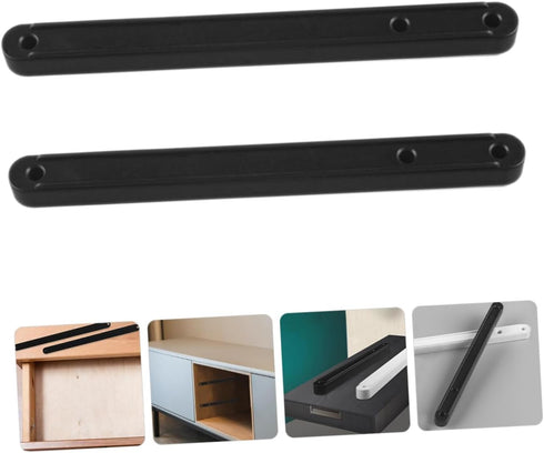 2pcs Lurrose Side Mount Drawer Slides for Dresser Cabinet Wardrobe Smooth Silent Sliding Rails Guide Tracks for Bedside