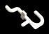 JSP Manufacturing Non-Locking Plastic J Hook Style Hooks, Garage Tool Storage Pegboard Accessories (500, White)