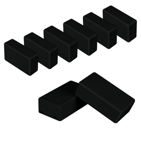 Project Box, 8 Pieces Electrical Box Small Junction Box, ABS Plastic Enclosure, Black, 3.15" x 1.97" x 1.02"