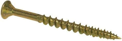 Hillman 42181 Pro Crafter Wood Screw, 8 by 3-Inch, 50-Piece, Yellow