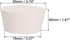 uxcell White Tapered Shaped Solid Rubber Stopper for Lab Tube Stopper Size 79-90mm 1pcs